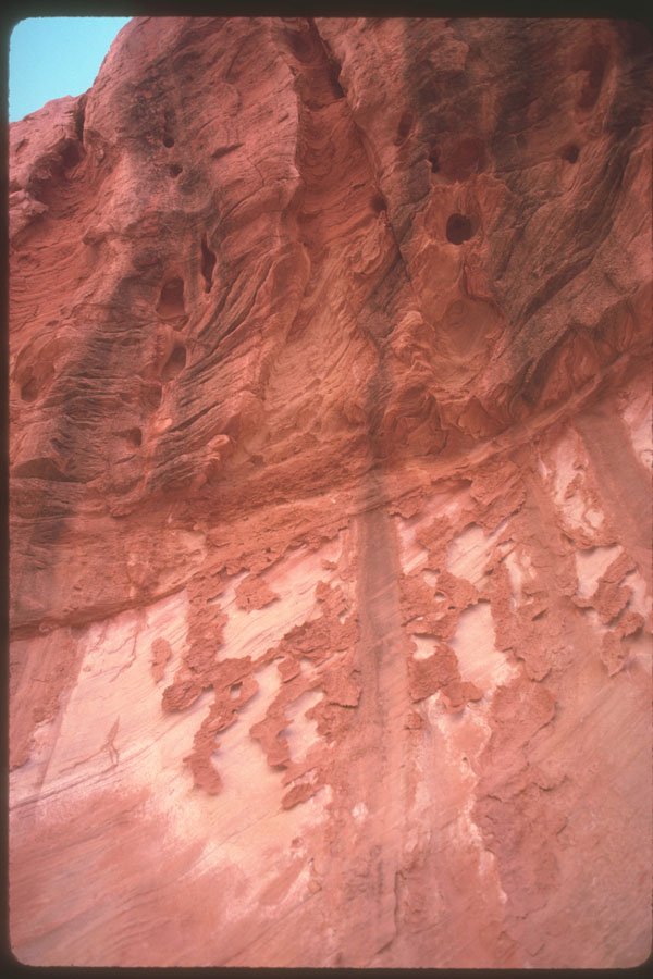 254068 Flaking Rock Wall A4 Photo Print