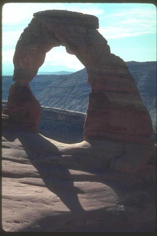 254086 Shadows At Delicate Arch A4 Photo Print