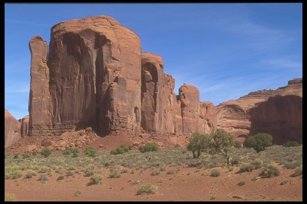 255010 Vertical Walls, Monument Valley A4 Photo Print