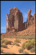255011 Mitten Butte Reflection, Monument Valley A4 Photo Print