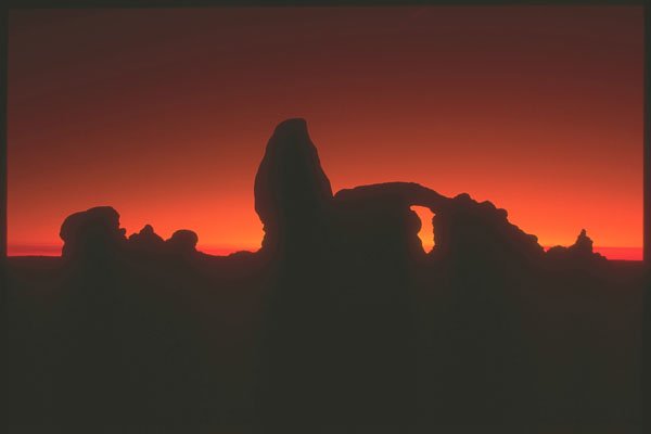 255059 Sunset At Turret Arch, Arches National Park A4 Photo Print