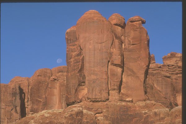 255060 The Penguins And Moon, Arches National Park A4 Photo Print