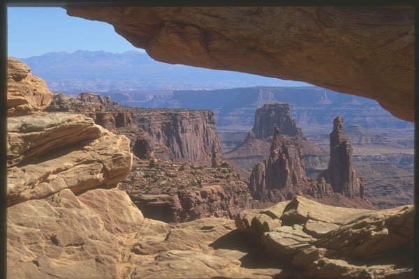 255070 View Through The Mesa Arch, Canyonlands National Park A4 Photo Print