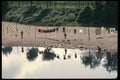 256012 Laundry Site On Sandy Riverbank, Barcelos A4 Photo Print