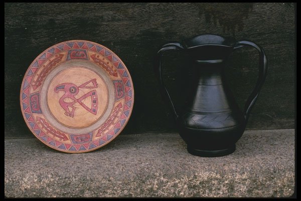 256040 Examples Of Viseu Pottery A4 Photo Print