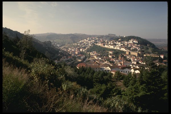 256049 Hill Town Of Caldas Da Rainha A4 Photo Print