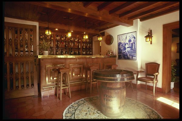 256072 Bar Room In An Obidos Pousada Inn A4 Photo Print