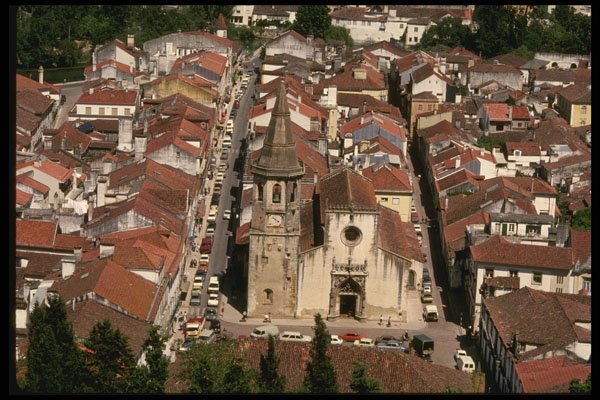 256093 The Tile roofed Town Of Tomar A4 Photo Print