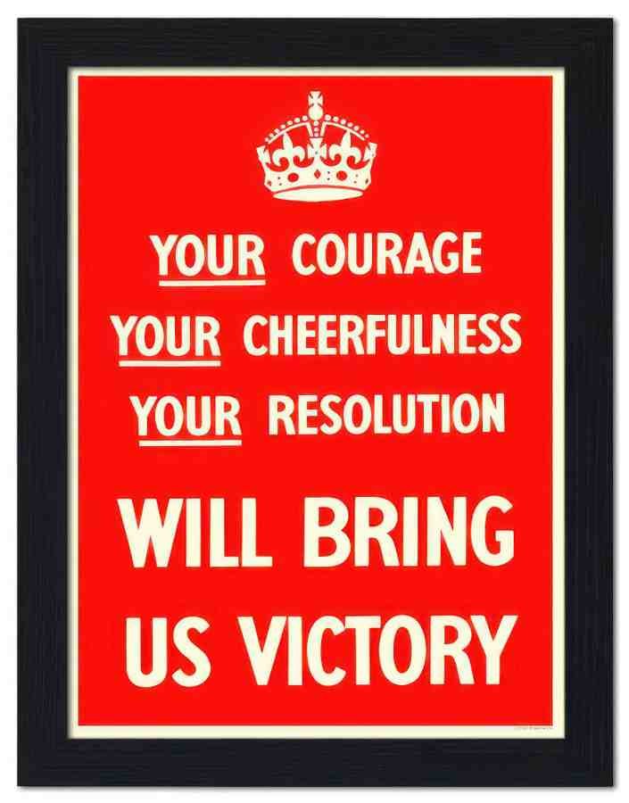 2565 your courage war poster 2 Vintage Advert A4 Photo Print