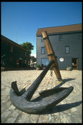 257004 Ships Anchor At Bowen's Wharf A4 Photo Print