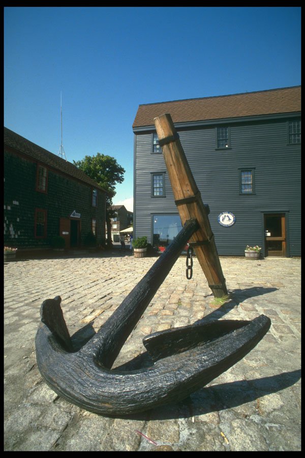 257004 Ships Anchor At Bowen's Wharf A4 Photo Print