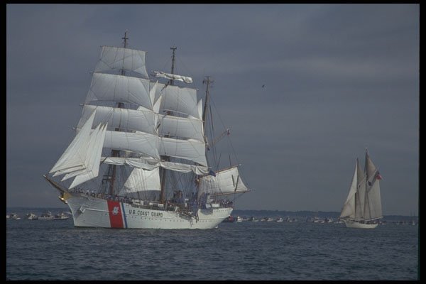 257034 USS Eagle, US Coastguard, Three masted Bark A4 Photo Print