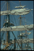 257035 Amerigo Vespucci, Sails And Rigging, Italy A4 Photo Print