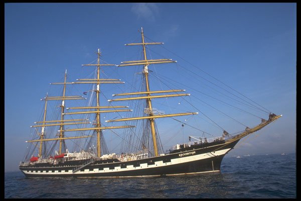 257054 Kruzenshtern, Four masted Bark, Russia A4 Photo Print