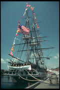 257058 USS Constitution At Dock A4 Photo Print