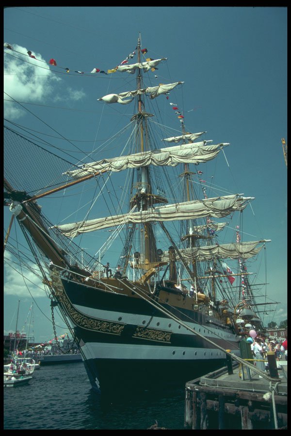 257078 Amerigo Vespucci, Full Rigged Ship, Italy A4 Photo Print