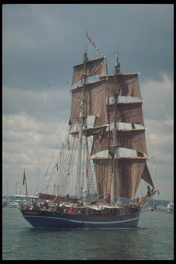 257087 Galaxy, Two masted Square Rigger, USA A4 Photo Print