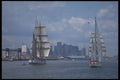 257092 Gorch Fock II, Boston Skyline Sail Parade, Germany A4 Photo Print