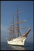 257094 Gloria, Three masted Bark, Columbia A4 Photo Print