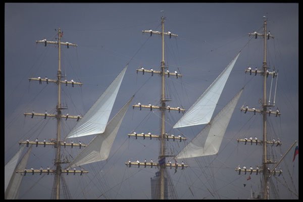 257099 Mir, Square Rig Ship, Russia A4 Photo Print