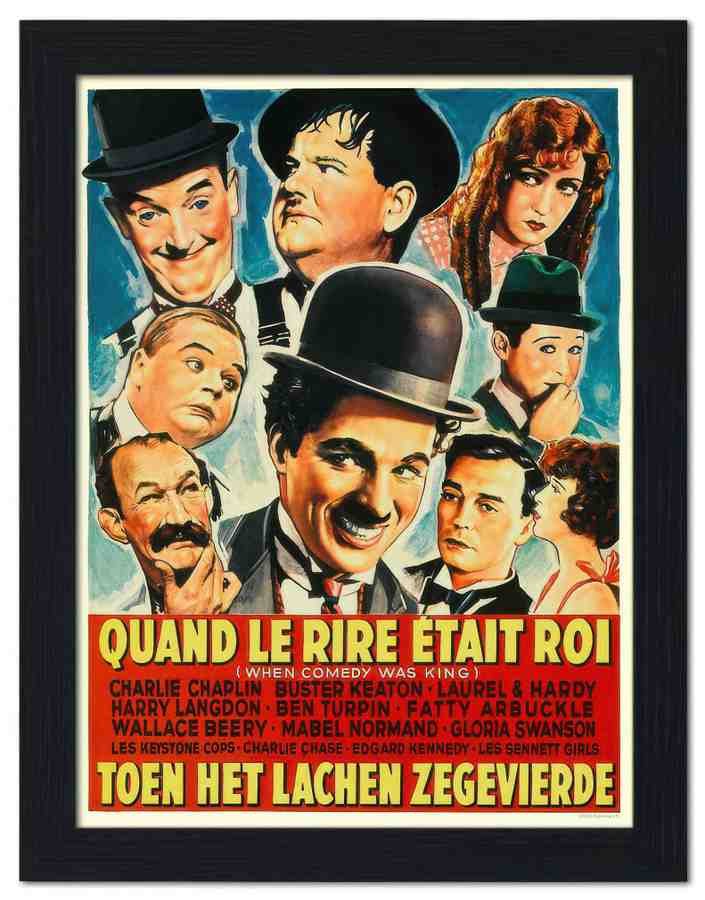 2576 when comedy was king movie poster 2 Vintage Advert A4 Photo Print