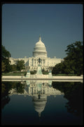259000 U.S. Capitol Building And Reflecting Pool A4 Photo Print