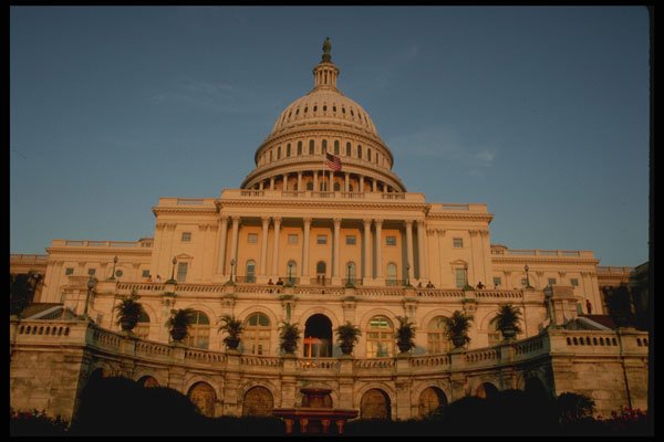 259012 Western View Of Capitol Building A4 Photo Print