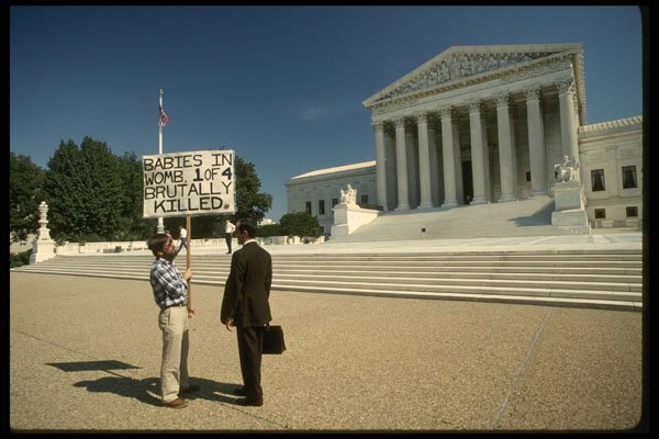 259041 Protestor At U.S. Supreme Court A4 Photo Print