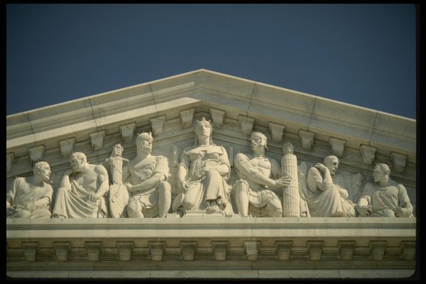 259042 Detail Of U.S. Supreme Court Facade A4 Photo Print