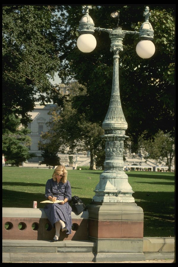 259049 Lamp Post On Capitol Grounds A4 Photo Print