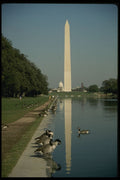 259053 Washington Monument And Reflecting Pool A4 Photo Print