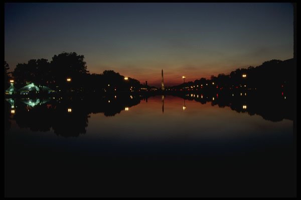 259057 National Mall, Dusk A4 Photo Print