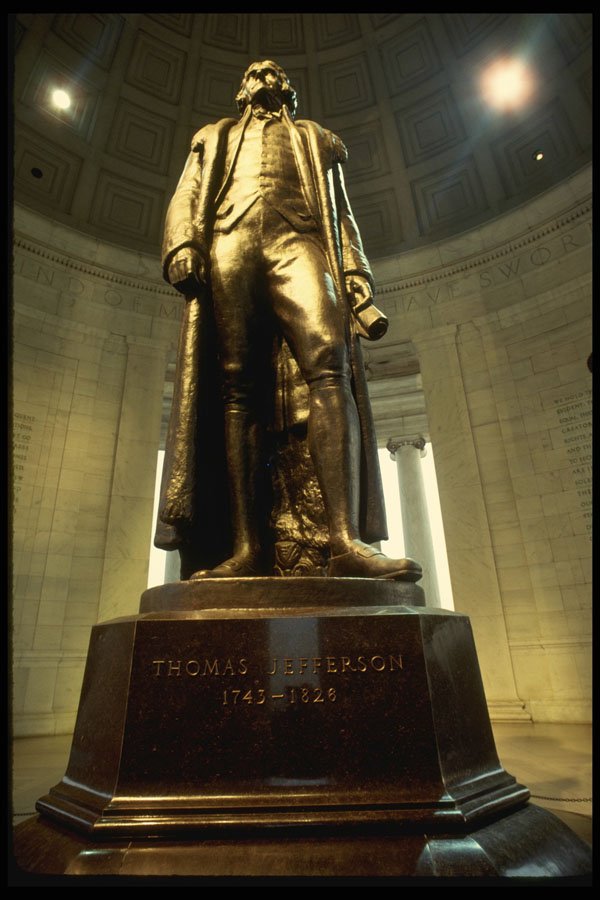 259067 Jefferson Statue, Jefferson Memorial A4 Photo Print