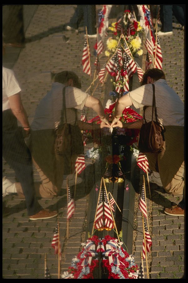 259081 Reflections, Vietnam Veteran's Memorial A4 Photo Print