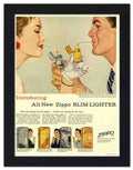 2593K zippo slim lighter 2 Vintage Advert A4 Photo Print