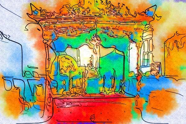 260002 Main Altar Of The Church Of The Navity, Israel Dup3 A4 Photo Print