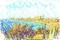 260003 Mediterranean Coastline, Israel Dup2 A4 Photo Print