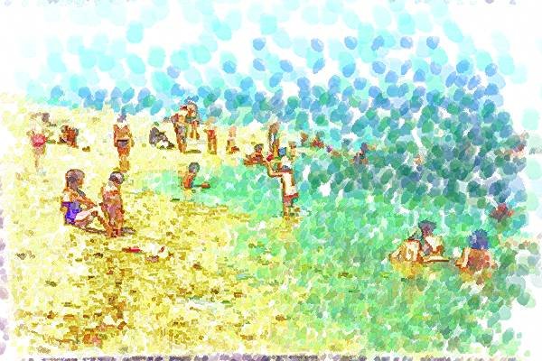 260012 Bathers In The Dead Sea, Israel Dup2 A4 Photo Print