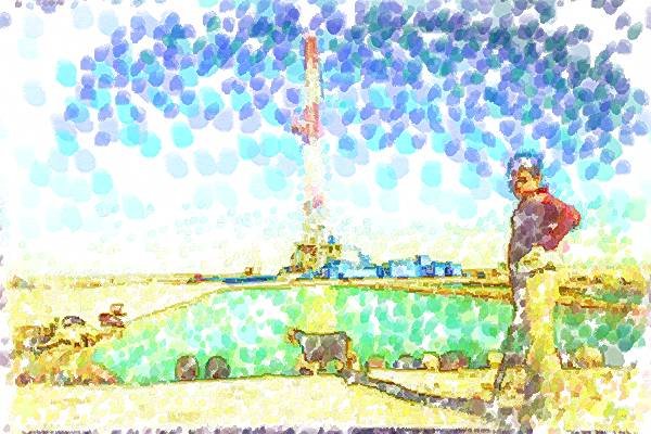 260028 Sheperd And Flock At Oil Rig, Iran Dup2 A4 Photo Print