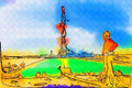 260028 Sheperd And Flock At Oil Rig, Iran Dup3 A4 Photo Print