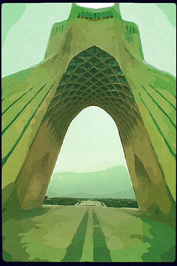 260029 Shah En Shah Monument, Iran Dup1 A4 Photo Print