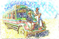 260032 Municipal Bus To Oil Fields, Iraq Dup2 A4 Photo Print