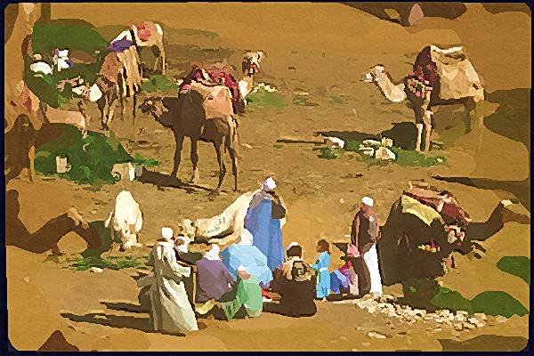 260037 Tribesman Resting, Sudan Dup1 A4 Photo Print