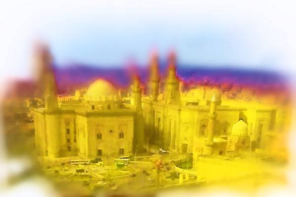 260043 The Sultan's Mosque And Cairo Skyline, Egypt Dup4 A4 Photo Print