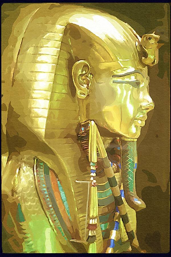 260049 Coffin Of Tutankhamen, Egypt Dup1 A4 Photo Print