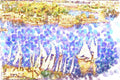260052 Feluccas On The Nile River, Egypt Dup2 A4 Photo Print