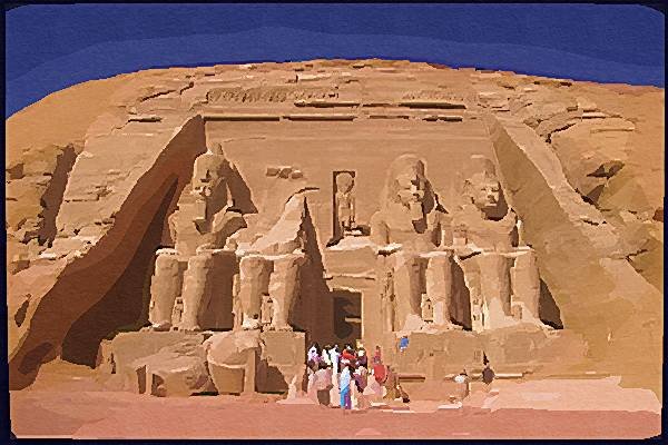 260053 Rock Temples Of Ramses II, Egypt Dup1 A4 Photo Print