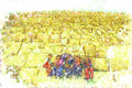 260054 School Girls, Cheops Pyramid, Egypt Dup2 A4 Photo Print