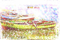 260055 Boats On Lake Doran, Egypt Dup2 A4 Photo Print