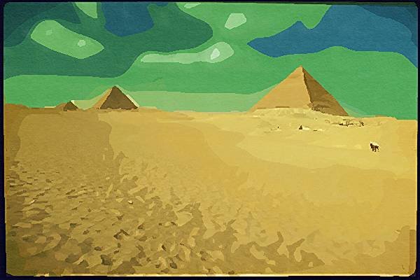 260058 Great Pyramids At Giza, Egypt Dup1 A4 Photo Print